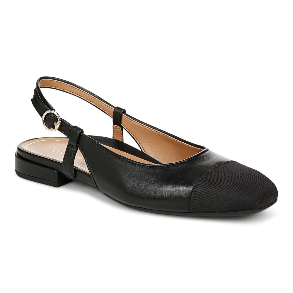 Petaluma Slingback Flat - Black