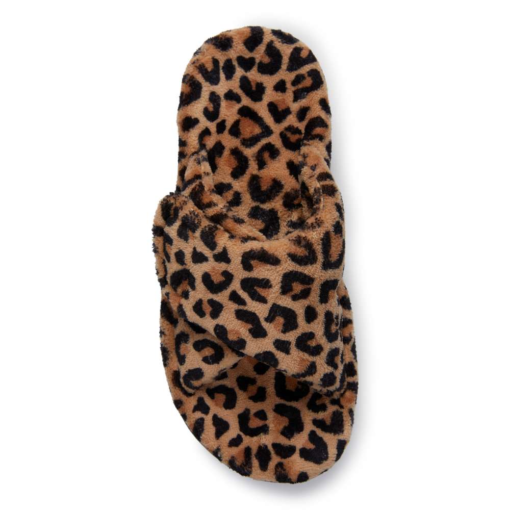 Relax Slipper - Tan Leopard