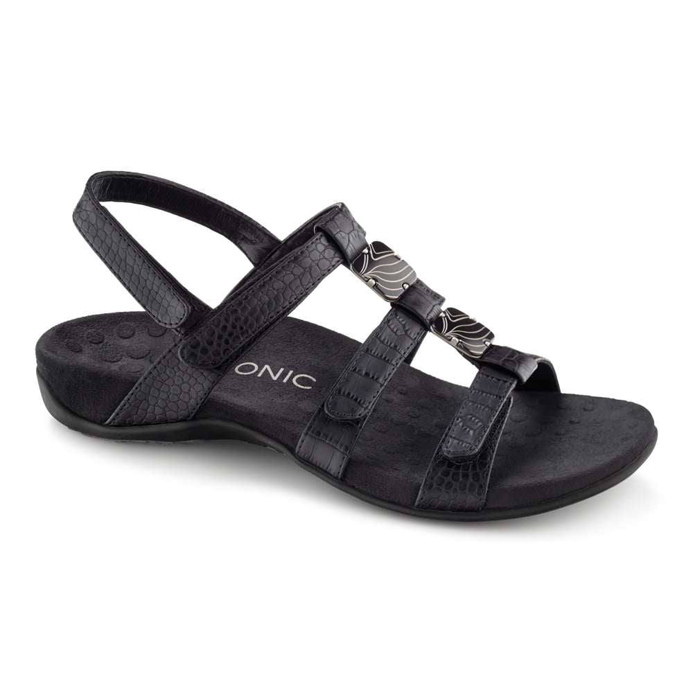 Amber Adjustable Sandal - Black