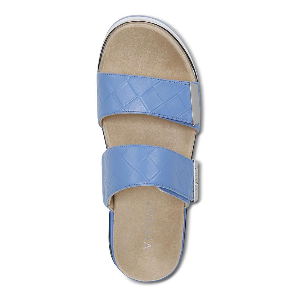 Brandie Flatform Slide Sandal - Azure