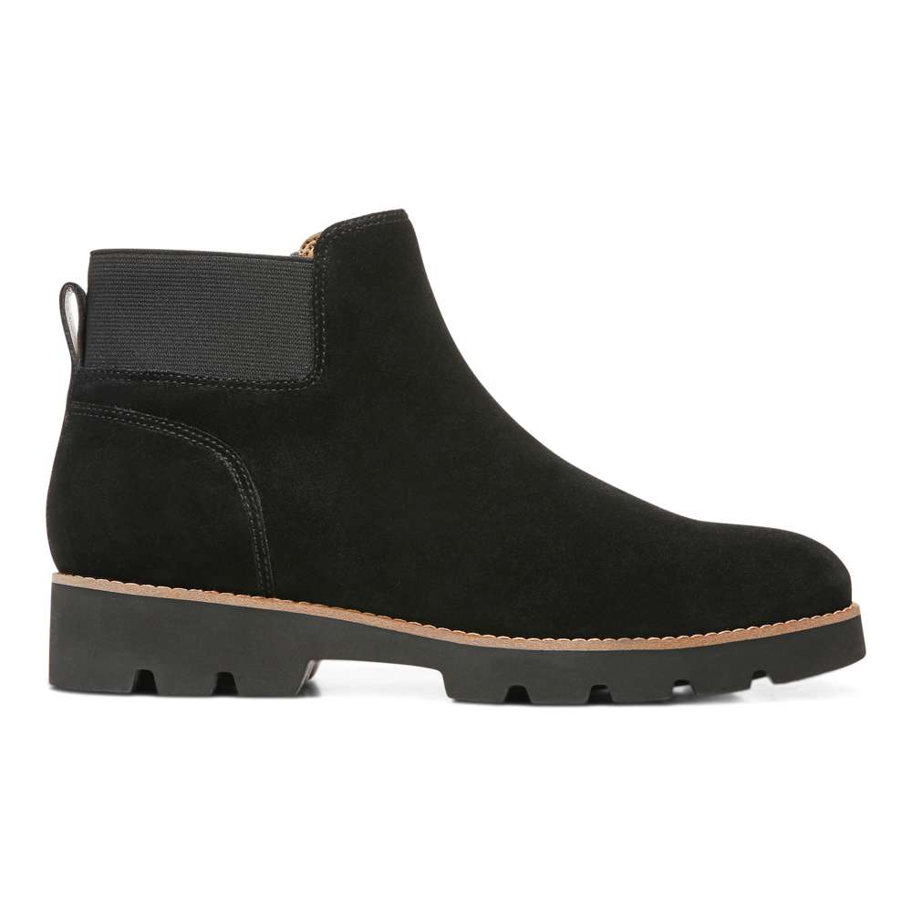 Brionie Chelsea Boot - Black Suede