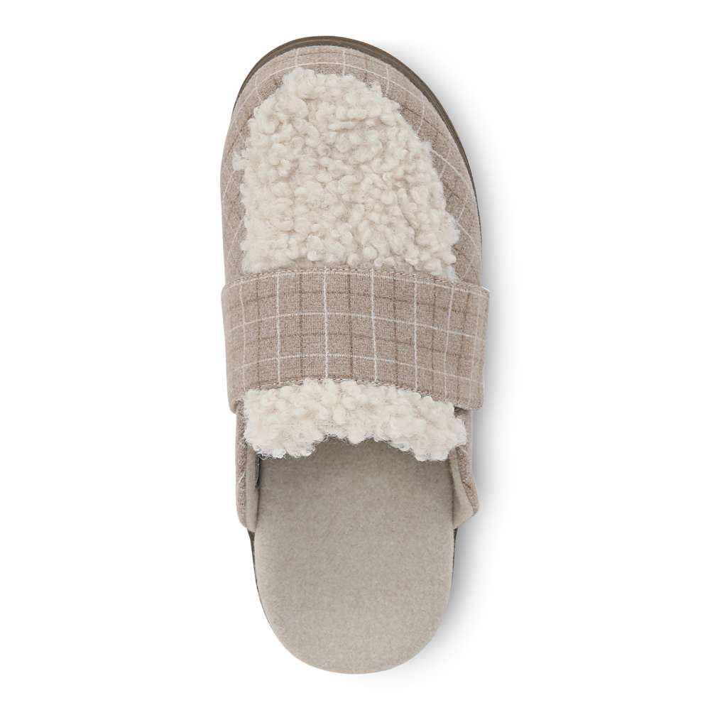Gemma II Slipper - Plaid Cream