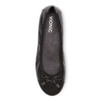 Minna Ballet Flat Classic - Black Lizard