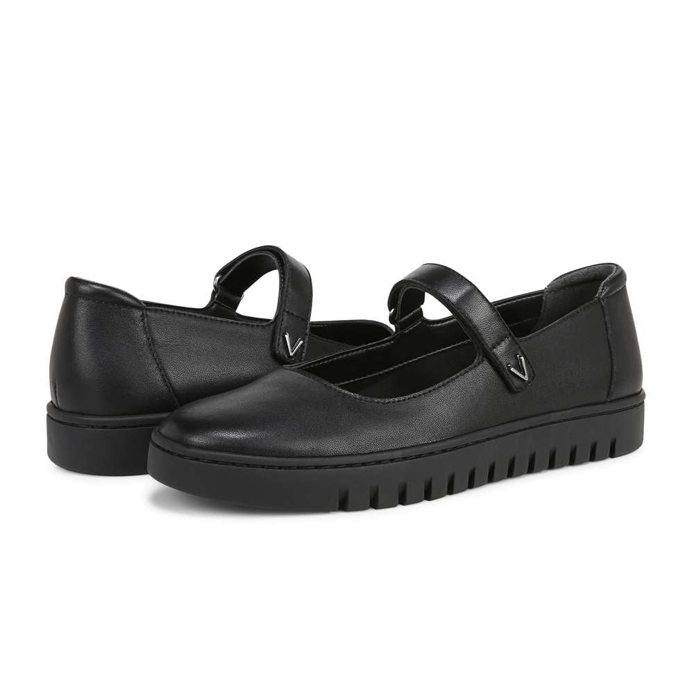 Uptown Mary-Jane - Black Leather