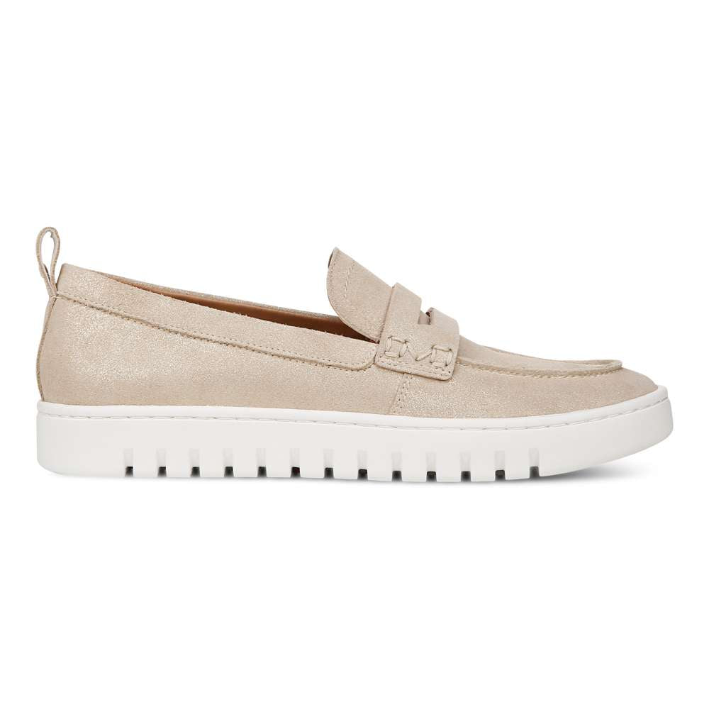 Uptown Loafer - Gold Leather
