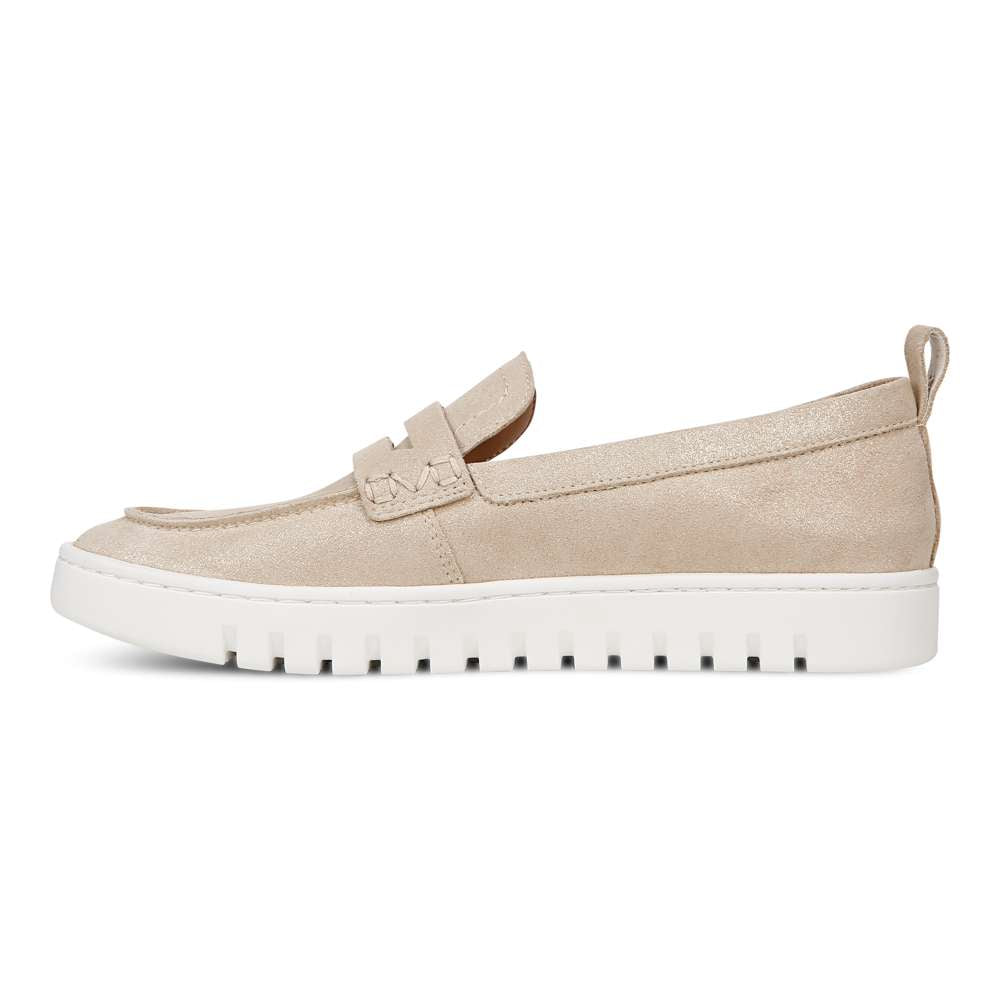 Uptown Loafer - Gold Leather