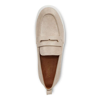 Uptown Loafer - Gold Leather