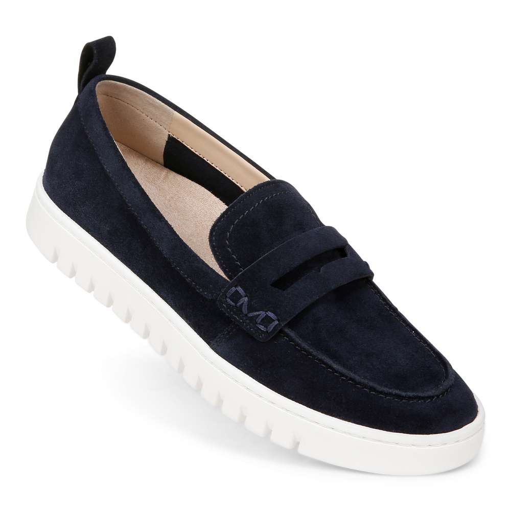 Uptown Loafer - Navy/White