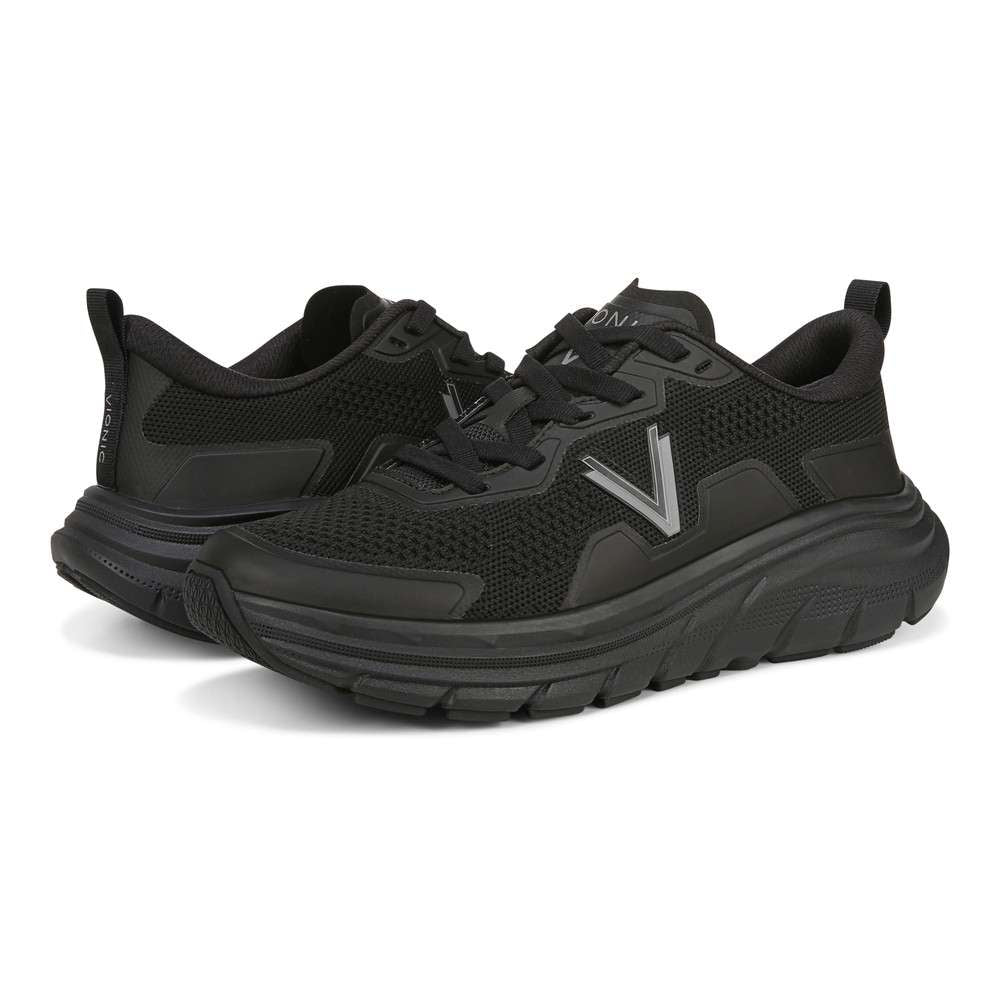 Walk Max Lace-Up Sneaker - Black