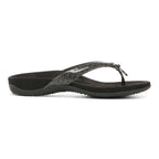 Bella Toe Post Sandal - Black Tile