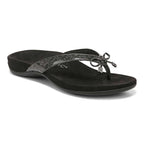 Bella Toe Post Sandal - Black Tile