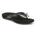 Bella Toe Post Sandal - Black Tile