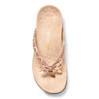 Bella Toe Post Sandal - Chevron Dusty Pink