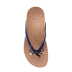Bella Toe Post Sandal - Navy Lizard