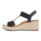 Calera Wedge - Navy Leather