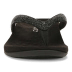 Dillon Shine Toe Post Sandal - Black
