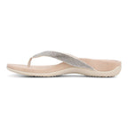 Dillon Shine Toe Post Sandal - Cream