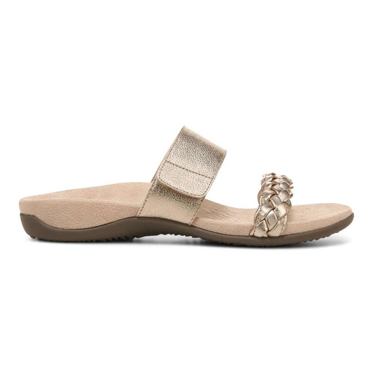 Jeanne Slide Sandal - Gold