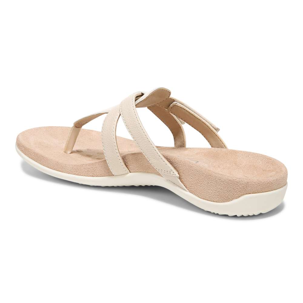 Karley Toe Post Sandal - Cream