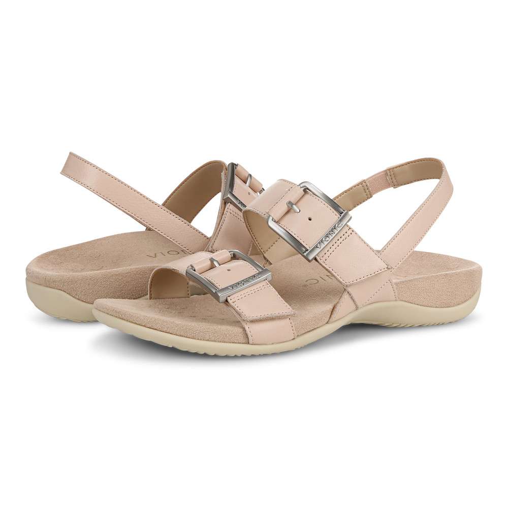 Reese Back Strap Sandal - Cameo Rose