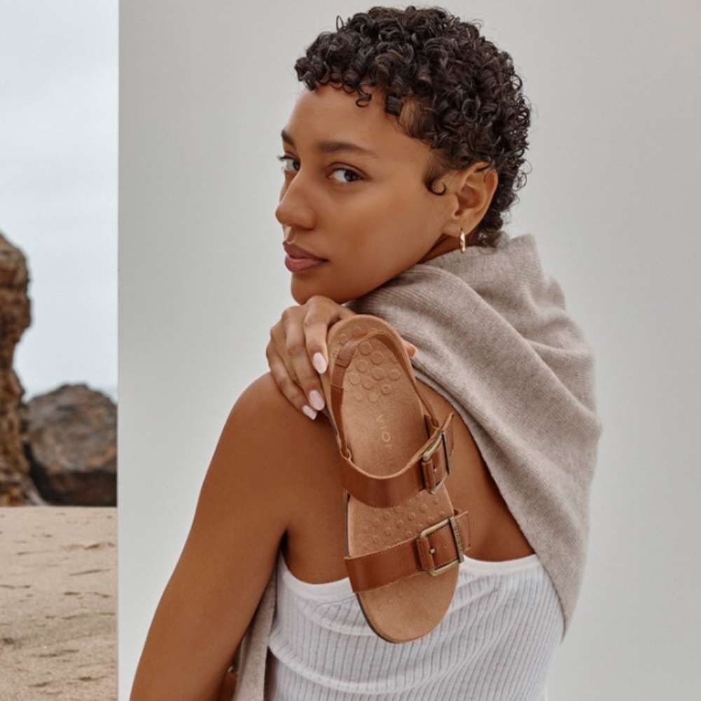 Reese Back Strap Sandal - Tan