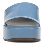 Trista Flatform Slide - Blue Shadow Patent