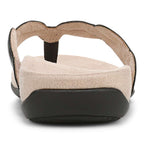 Bella Braid Toe Post Sandal - Black