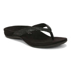 Dillon Shine Toe Post Sandal - Black