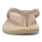 Dillon Shine Toe Post Sandal - Champagne