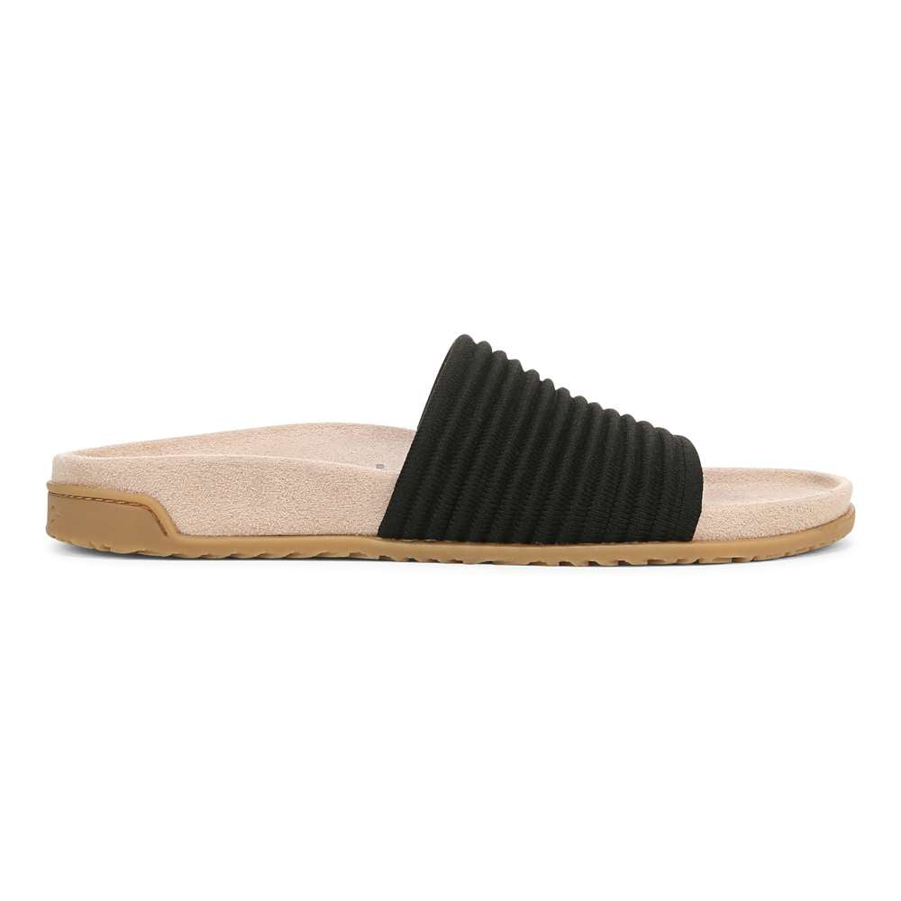 Evie Knit Slide - Black