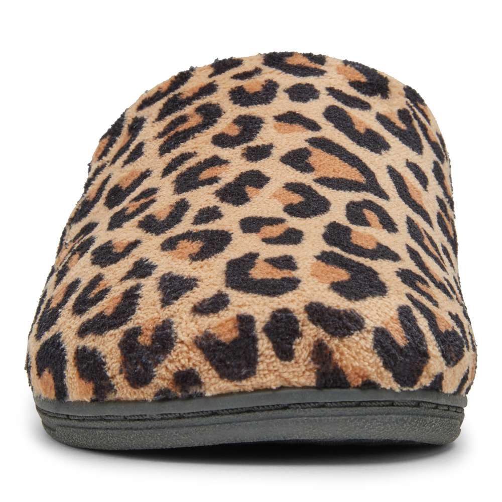 Gemma Mule Slipper - Natural Leopard