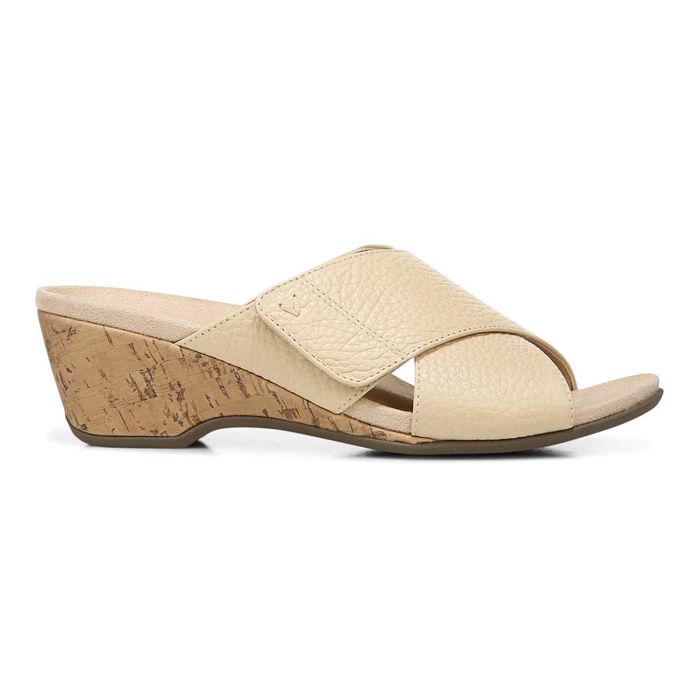 Leticia Wedge Sandal - Semolina