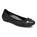 Minna Ballet Flat - Black Lizard