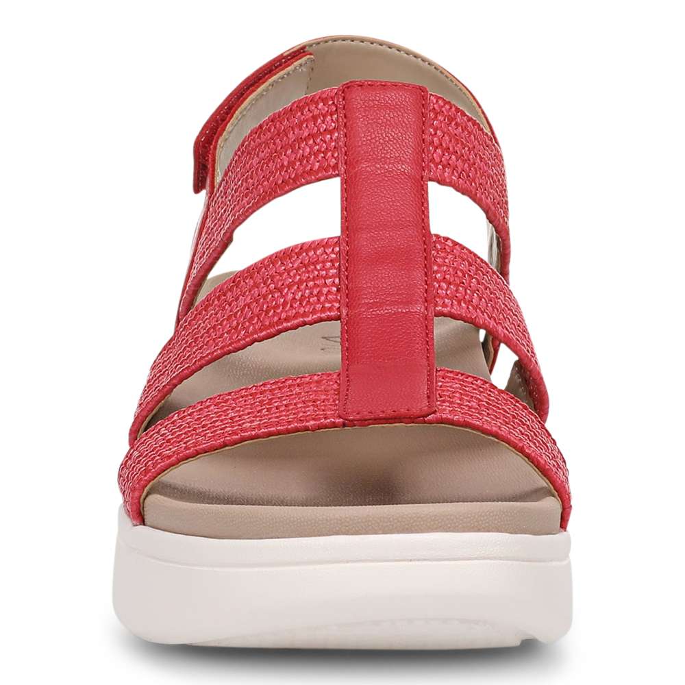 Sabrina Flatform Sandal - Varsity Red Leather