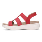 Sabrina Flatform Sandal - Varsity Red Leather