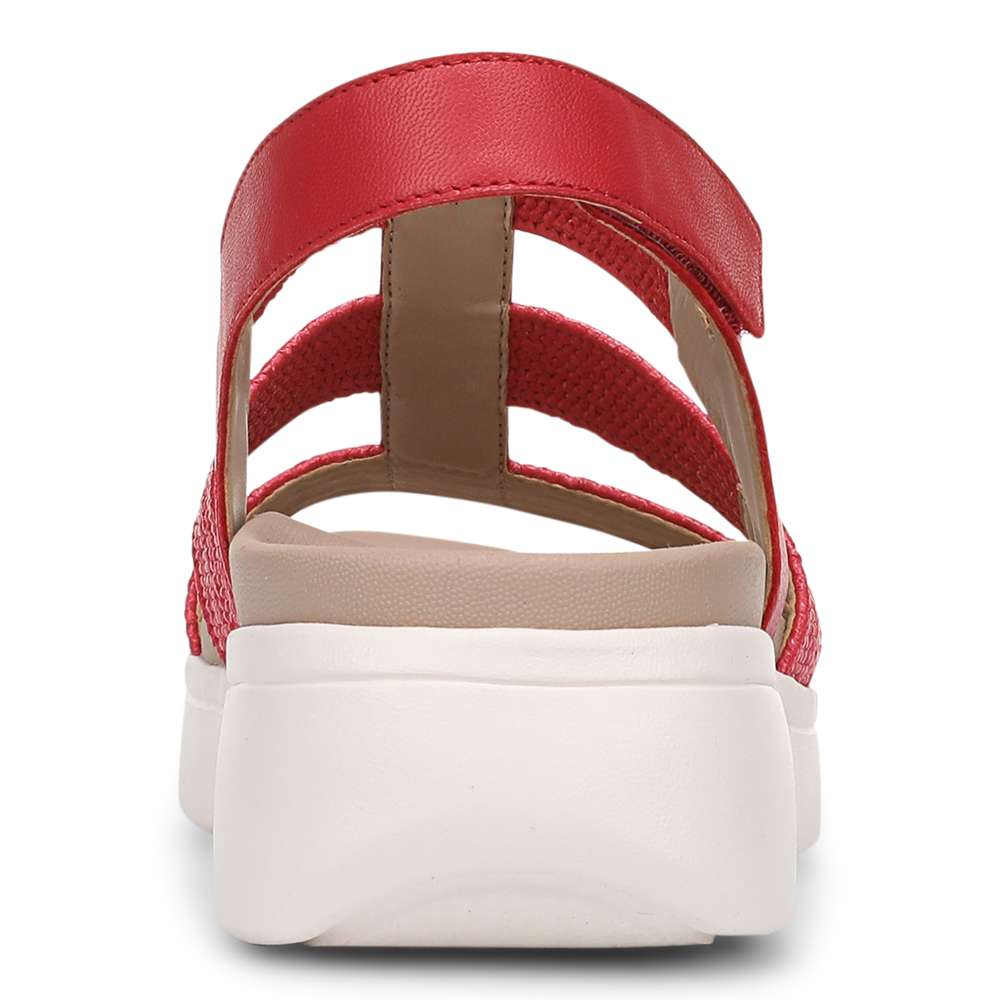 Sabrina Flatform Sandal - Varsity Red Leather
