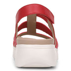 Sabrina Flatform Sandal - Varsity Red Leather