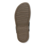Solari Toe Post Sandal - Black Leather