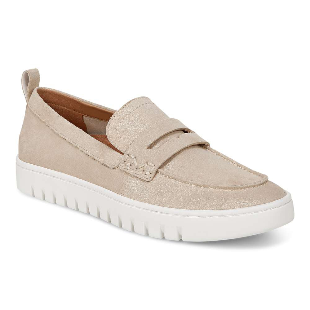 Uptown Loafer - Gold Metallic Leather