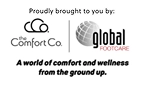 The Comfort Co. and Global Footcare logos with the tagline 'A world of comfort and wellness from the ground up.
