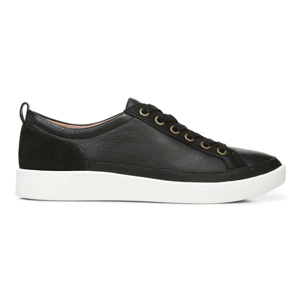 Winny Lace-Up Casual Sneaker - Black Leather Nubuck